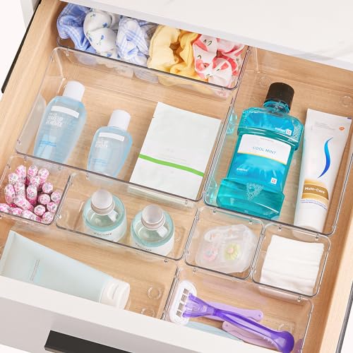 Vtopmart Clear Plastic Drawer Organizers Set - Image 5