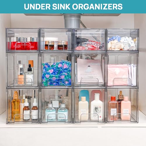 Vtopmart Stackable Acrylic Bathroom Storage Drawers - Image 5