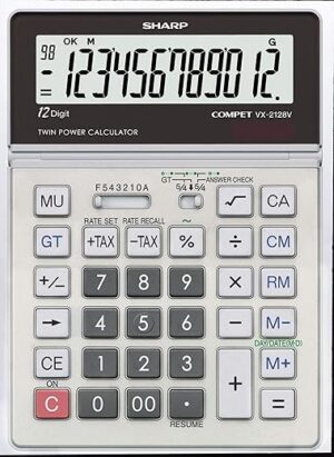 Sharp VX2128V Portable Desktop Calculator