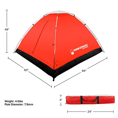 Wakeman 2 Person Camping Tent With Rain Fly - Image 2