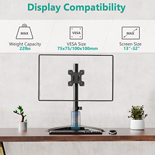WALI Single Monitor Stand, Universal Mount - Image 4