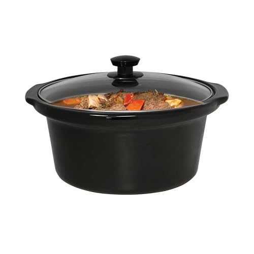 West Bend 4-Quart Manual Slow Cooker, Black - Image 3