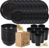 CLIFF’S KITCHEN Wheat Straw Dinnerware Sets For 8