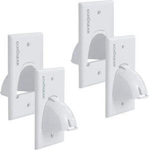 ECHOGEAR White In Wall Cable Hider – 2 Pack