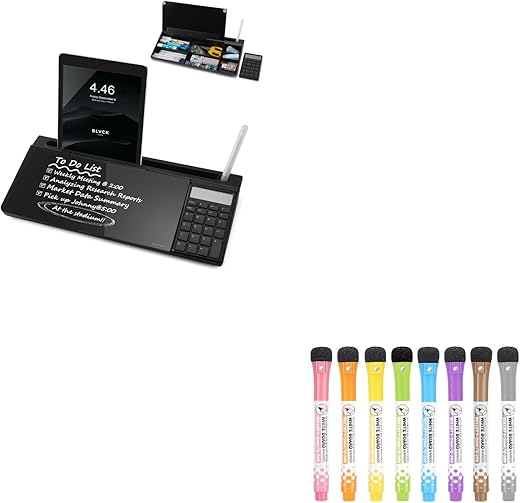 TSJ OFFICE Whiteboard With Calculator & Markers