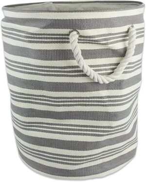 DII Woven Paper Storage Bin, Urban Gray