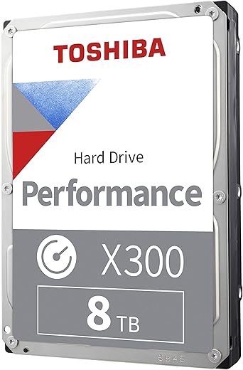 TOSHIBA X300 8TB Performance Internal Hard Drive HDWR780XZSTA