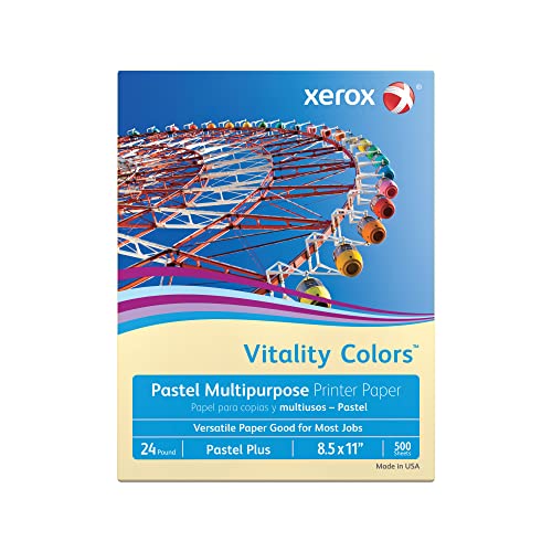 Xerox Vitality Colors Pastel Printer Paper, Ivory - Image 4