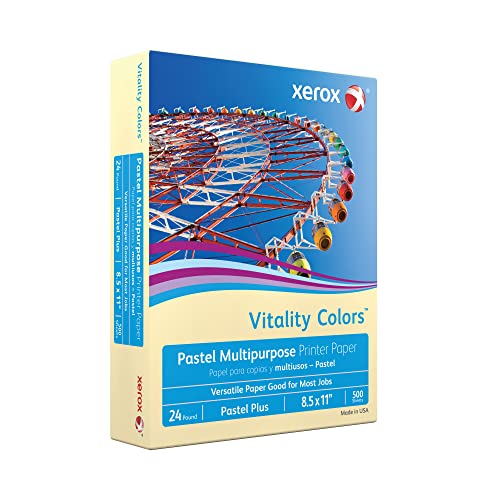 Xerox Vitality Colors Pastel Printer Paper, Ivory - Image 2