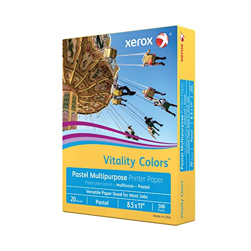 Xerox Vitality Colors™ Printer Paper, Goldenrod, 500 Sheets - Image 3