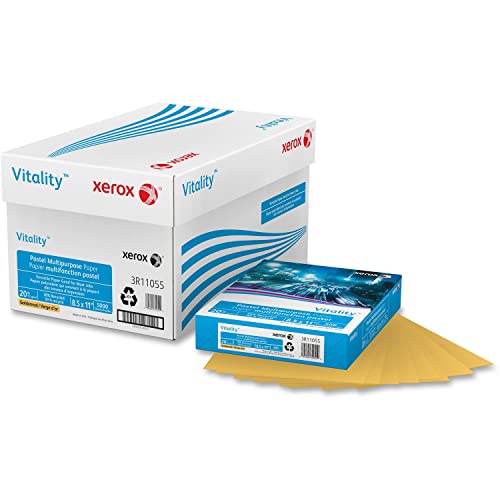 Xerox Vitality Colors™ Printer Paper, Goldenrod, 500 Sheets - Image 4