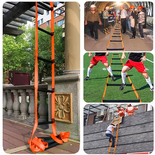 XXFBJNMD 16 Feet Emergency Fire Escape Ladder - Image 3