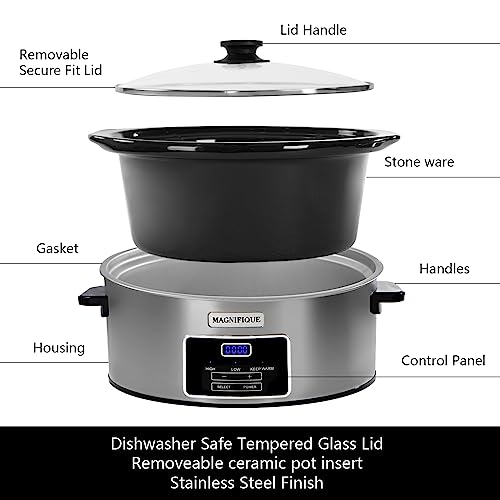Zing 6-Quart Digital Programmable Slow Cooker - Image 4
