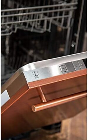ZLINE 24 In. Copper Dishwasher With Stainless Tub