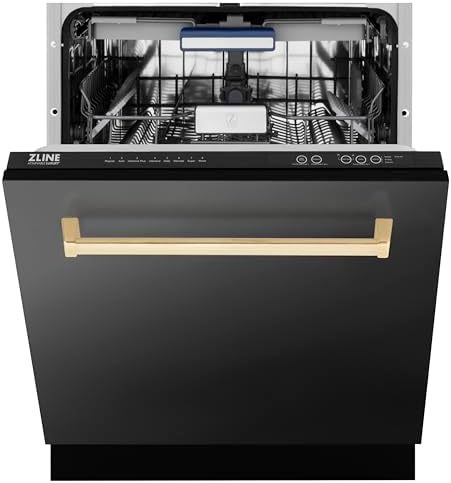 ZLINE 24" Top Control Dishwasher, Black Stainless, DWVZ-BS-24-G - Image 2