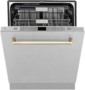 ZLINE Autograph Edition 24″ Tall Tub Dishwasher DWMTZ-SN-24-G
