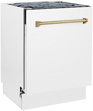 ZLINE Autograph Edition 24″ Tall Tub Dishwasher DWVZ-WM-24-CB