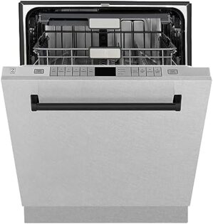 ZLINE Autograph Edition 24″ Top Control Dishwasher DWMTZ-SN-24-MB
