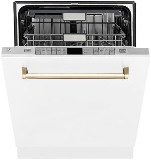 ZLINE Autograph Edition 24″ Top Touch Control Dishwasher DWMTZ-WM-24-G