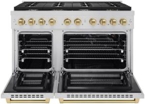 ZLINE Autograph Edition 48 in. Double Oven Gas Range (SGRZ-48-CB)