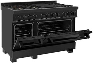 ZLINE Legacy Dual Fuel Range, 6 Brass Burners (RAB-BR-48)