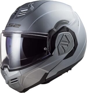 LS2 Advant Modular Helmet (Matte Silver – Medium)