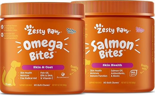Zesty Paws Alaskan Fish Oil Chew Treats For Dogs