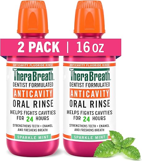 TheraBreath Anticavity Fluoride Mouthwash, Sparkle Mint