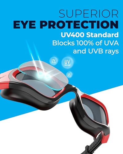 AqtivAqua DX Wide View Swim Goggles, Anti Fog - Image 3