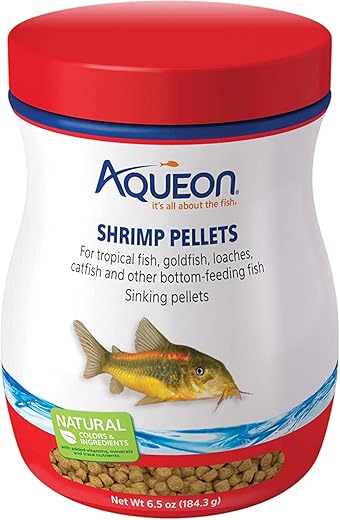 Aqueon Aqueon Shrimp Pellets Fish Food, 6.5 Ounces