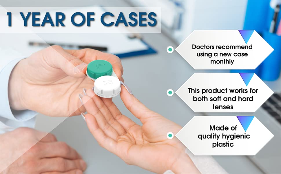 Axim USA Contact Lens Cases 12 Pack (Green) - Image 5