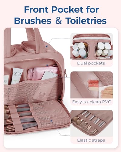BAGSMART Travel Toiletry Bag, Large Wide-open Organizer - Image 4