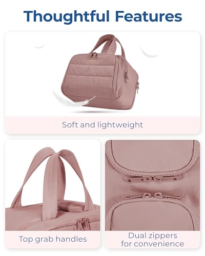 BAGSMART Travel Toiletry Bag, Large Wide-open Organizer - Image 2