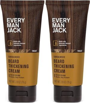 Every Man Jack Beard Thickening Cream – Light Sandalwood Scent