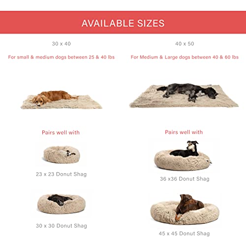 Best Friends by Sheri Calming Shag Dog Blanket, Taupe - Image 4