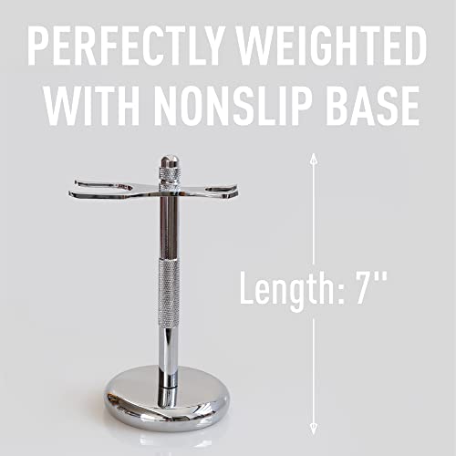 Bevel Safety Razor & Shaving Brush Stand - Image 4