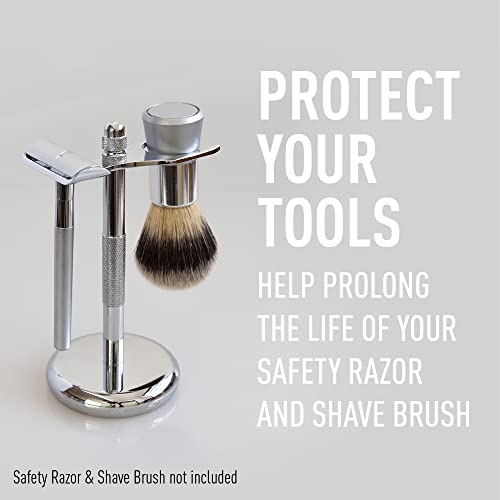 Bevel Safety Razor & Shaving Brush Stand - Image 2