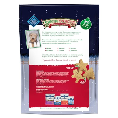 Blue Buffalo Santa Snacks Crunchy Dog Treats, 11-oz - Image 2