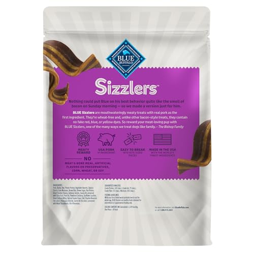 Blue Buffalo Sizzlers Bacon-Style Dog Treats 28 oz - Image 2