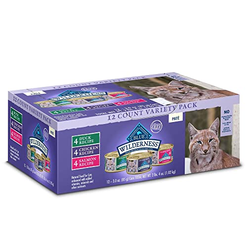 Blue Buffalo Wilderness High Protein Adult Cat Food Variety Pack - Image 4