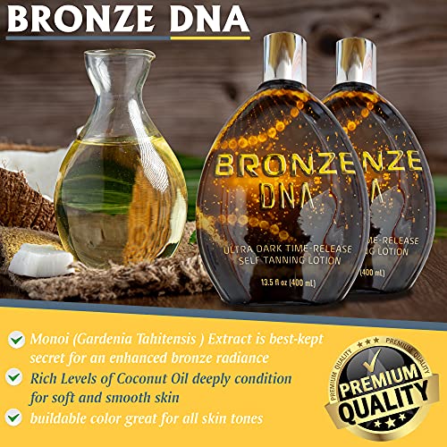BRONZE DNA Sunless Self Tanner Lotion - Gradual Tan - Image 5