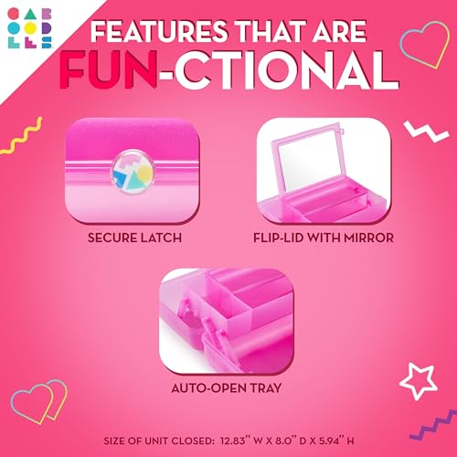 Caboodles On-The-Go Girl, Deep Pink Sparkle - Image 5