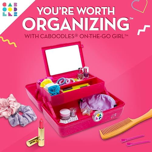 Caboodles On-The-Go Girl, Deep Pink Sparkle - Image 2