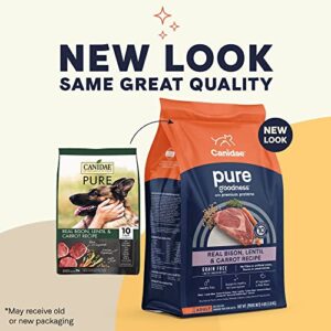 CANIDAE Pure Real Bison Lentil Carrot Recipe Dry Dog Food