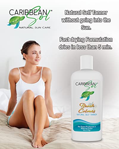 Caribbean Sol Natural Sun & Skin Care Beach Colours Natural Self Tanning Lotion 6oz - Image 3