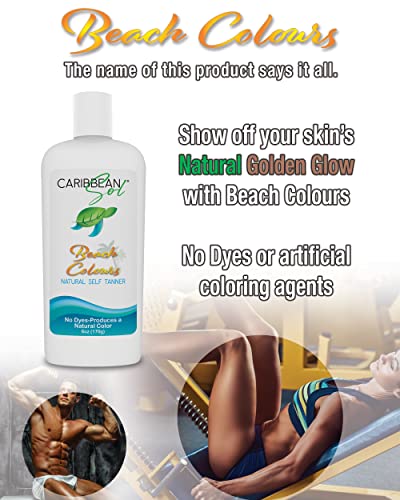 Caribbean Sol Natural Sun & Skin Care Beach Colours Natural Self Tanning Lotion 6oz - Image 5