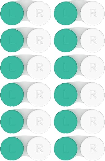 Axim USA Contact Lens Cases 12 Pack (Green)