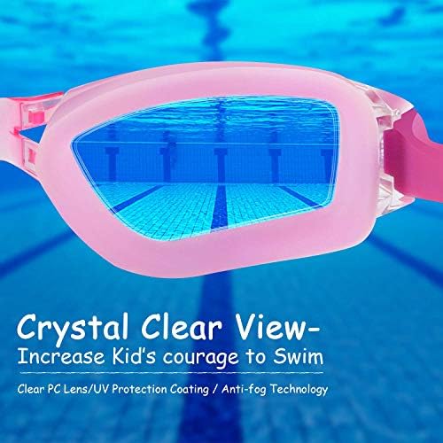 COOLOO Kids Swim Goggles, 2 Packs For Ages 4-16 - Image 4