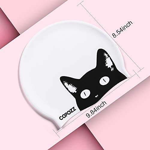 COPOZZ Adult Silicone Waterproof Swim Cap - Image 5
