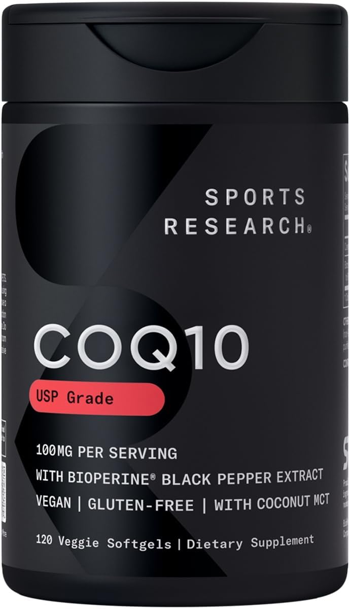 Sports Research CoQ10 100mg With Coconut Oil & Bioperine